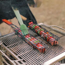 Axyaa Wooden Handle BBQ Cage - Outdoor Camping Grill Rack