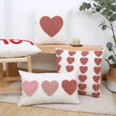 Axyaa Pink Velvet Ins Circle Love Pillowcase Embroidered Valentine's Day Bed Pillow Cover