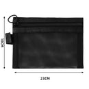 Axyaa Clear Square Zipper Makeup Bag Organizer Pouch