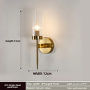 Axyaa Nordic Glass Wall Sconce - Modern Stylish Lighting for Living Room Bedside Hallway