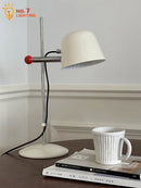 Axyaa Adjustable Medieval Steel LED Desk Lamp Cream Wind Light