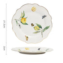 Axyaa Ceramic Steak Plate: Western Dining Breakfast Nordic Creative Features