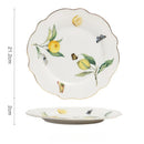 Axyaa Ceramic Steak Plate: European Style Dining Plate for Home Breakfast - Nordic Design