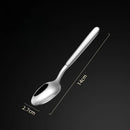 Axyaa Long Handle Stainless Steel Pointed Spoon for Home and Hotel Tableware