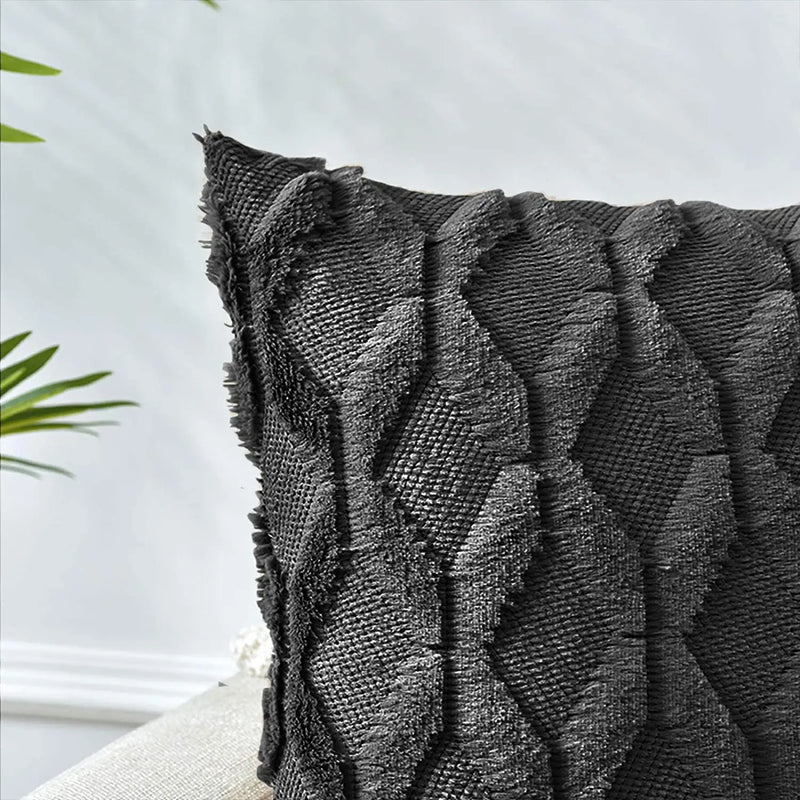 Axyaa Ultra Soft Plush Cushion Cover for Modern Living Room Decor
