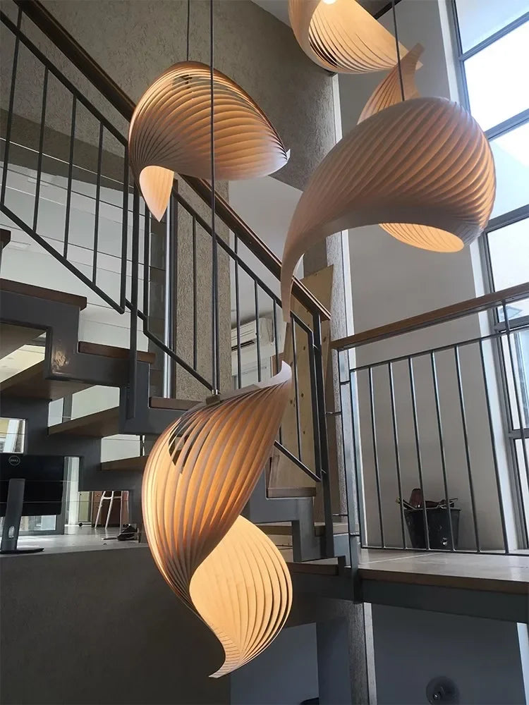 Axyaa Nordic LED Pendant Light Chandelier for Living Dining Room