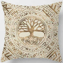 Axyaa Dark World Tree Print Pillow Cover - Home Decor Essential