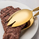 Axyaa Gold Food Scissor Tong for Kitchen Utensils & Cooking Clever Clamp