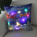 Axyaa LED Christmas Light Pillowcase 45cm - Super Soft Polyester Home Decor