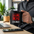 Axyaa 11oz Ceramic Coffee Mug - Boyfriend Gift - Office Milk Cup - ICAC Theme