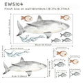 Axyaa Sharks Wall Decals | Ocean Animal Sticker | Under The Sea Nursery Decor
