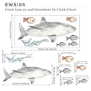 Axyaa Sharks Wall Decals | Ocean Animal Sticker | Under The Sea Nursery Decor