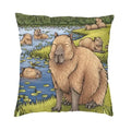 Capybara Nordic Cushion Cover by Axyaa - Home Decor Pillow Case