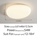 Axyaa Nordic LED Cream Ceiling Lamp for Modern Spaces