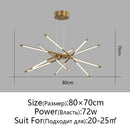 Axyaa Nordic Minimalist Chandelier: Dimmable LED Pendant Light for Modern Luxury Lighting