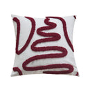 Axyaa Christmas Tree Embroidered Pillow Cover - Decorative Jacquard Cushion for Bedroom