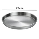 Axyaa Stainless Steel Shallow Tray: Multi-Function Kitchen Storage Tray