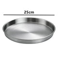 Axyaa Stainless Steel Shallow Tray: Multi-Function Kitchen Storage Tray