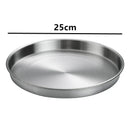 Axyaa Stainless Steel Shallow Tray: Multi-Function Kitchen Storage Tray