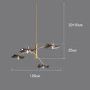 Axyaa LED Chandeliers for Modern Living Room Indoor Lighting