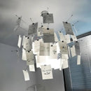 Axyaa French Style Zettel Paper Chandelier LED Pendant Light for Dining Living Bedroom