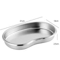 Axyaa Stainless Steel Food Storage Tray with Handle, Silver Gold Pastry Pan BBQ Dish