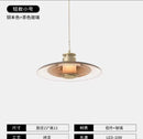 Axyaa Amber Glass Disc Wall Lamp LED Sconce - Modern Minimalist Indoor Lighting Fixtures