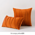 Axyaa Orange Yellow Velvet Throw Pillow Covers Halloween Home Decor
