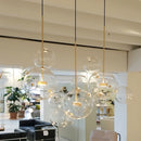 Axyaa Glass Bubble Ball LED Pendant Chandelier for Home Decor Lighting