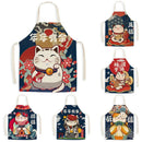 Axya Waterproof Polyester Cat Apron Bib for Household Kitchen Baking