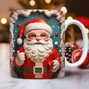Axyaa Santa Claus Ceramic Mug - Christmas Kids Gift