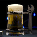 Axya Crystal Clear Large Capacity Beer Glass Set with Bar Handle