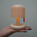 Axyaa Mushroom Mini Table Lamp Touch Cordless Soft Warm Light Rechargeable