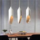 Axyaa White Plaster Pendant Lamp - Modern Wabi Sabi Design