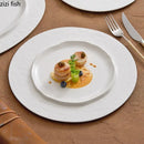 Axya Ceramic Dinner Plate Set for Restaurant Steak Pasta Desserts Snacks