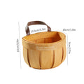 Axyaa Woven Wall Hanging Basket Organizer for Kitchen Tableware and Fruit Storage