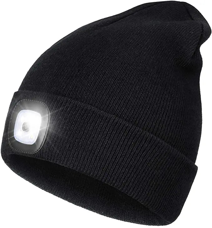 Axya LED Beanie Hat with Light: Winter Knitted Night Light Cap