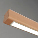 Axyaa Minimalist Wood Wall Lamp Straight Strip Design for Bedroom Bedside