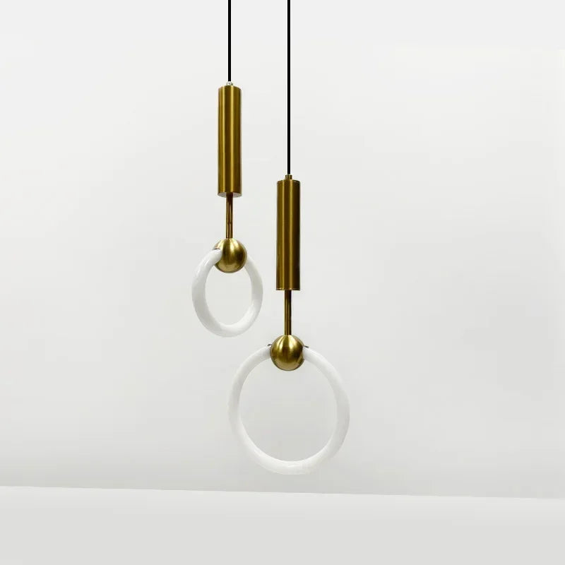 Axyaa Nordic Luxury LED Chandelier Black Gold Pendant Lights