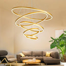 Axyaa LED Rings Ceiling Chandelier Modern Home Decor Indoor Lighting