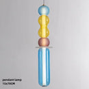Axyaa Stained Glass Pendant Lamps LED Bar Restaurant Creative Bedside Light Fixtures