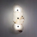 Axyaa Copper Marble LED Wall Lamp: Luxury Lighting Sconce for Bedroom, Living Room.