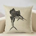 Axyaa Octopus Personality Linen Pillowcase for Marine Life Sofa Decoration