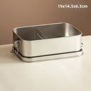 Axyaa Stainless Steel Insulated Square Lunch Box with Freshness Control