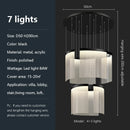 Axyaa Gold Acrylic LED Pendant Chandelier for Modern Luxury Living Room Lighting