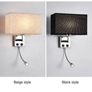 Axyaa European Indoor LED Wall Lamp Living Room Bedroom Modern Fabric Wall Sconce