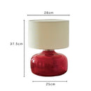 Axyaa Colored Glass Table Lamp for Living Room and Bedroom