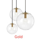 Axyaa Nordic Glass Ball Pendant Lamp Small Chandelier
