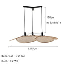 Axyaa Handmade Rattan Floor Lamp, Office LED Standing Light for Living Room & Bedroom