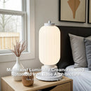 Axyaa Nordic Floor Lamp Iron Base LED Cream Lampshade Home Decor